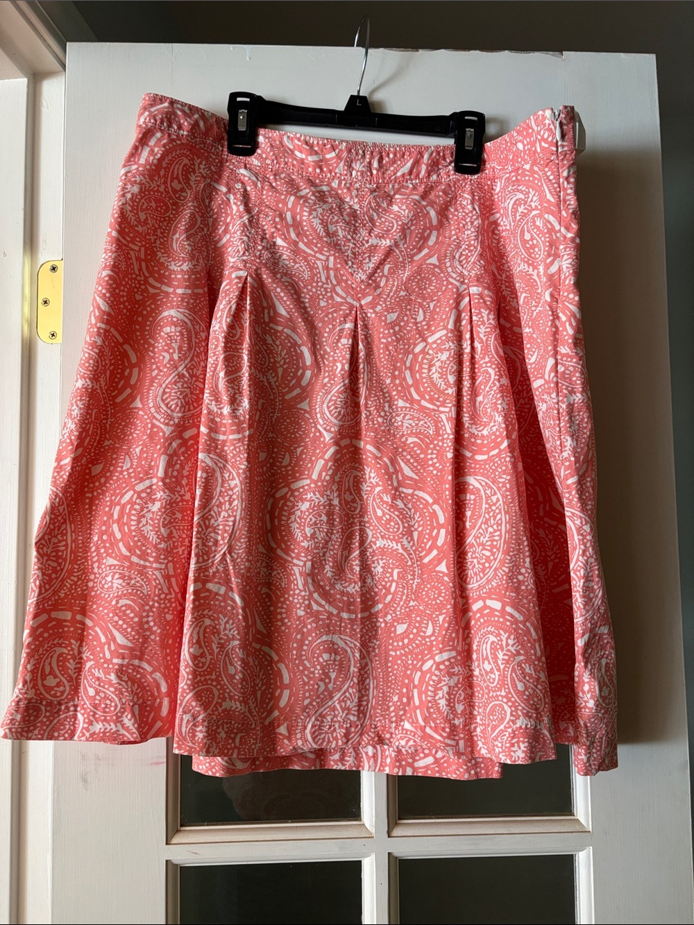 GAP Coral Paisley Circle Skirt